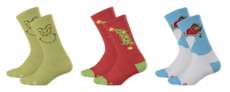 Kids' Crocs Socks The Grinch 3 Pack
