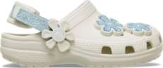Toddler Classic Denim Flower Adjustable Backstrap Clog