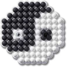 Beaded Ying and Yang