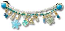 Blue Adjustable Charm Chain