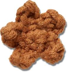 Crafted Crochet Brown Star