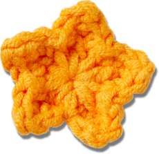 Crafted Crochet Orange Star