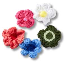 Crochet Floral Mix 5 Pack