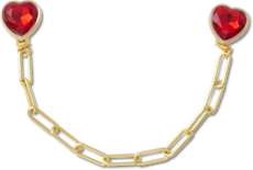 Gold Paperclip Bag Chain