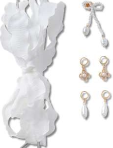 Laces and Pearl Bow Charm Kit