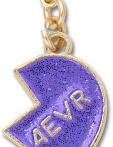 Purple Glitter BFF Charm Right