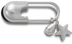Silver Meta Safety Pin