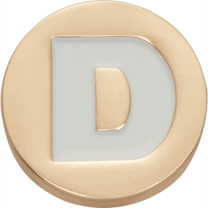 Crocs Gold Letter D
