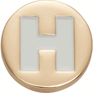 Crocs Gold Letter H