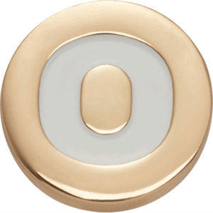 Crocs Gold Letter O