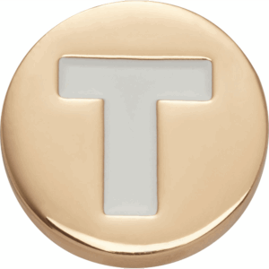 Crocs Gold Letter T