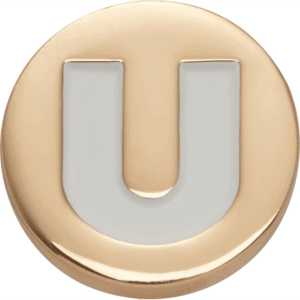 Crocs Gold Letter U