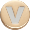 Crocs Gold Letter V