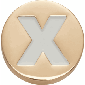Crocs Gold Letter X