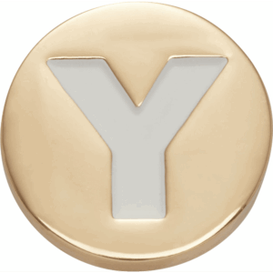 Crocs Gold Letter Y