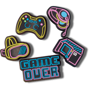 Crocs Lights Up Neon Gamer 5 Pack