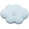 Crocs Blue Flower With Crystal
