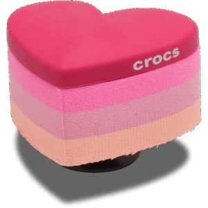 Crocs Stacked Pink Heart
