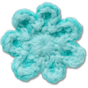 Crocs Crochet Blue Flower