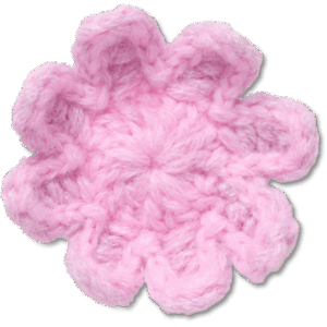 Crocs Crochet Light Pink Flower