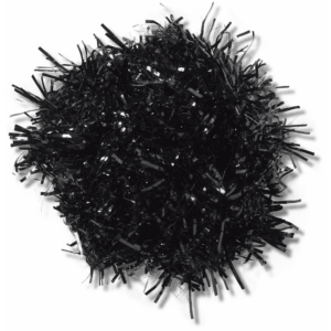 Crocs Black Tinsel Pom