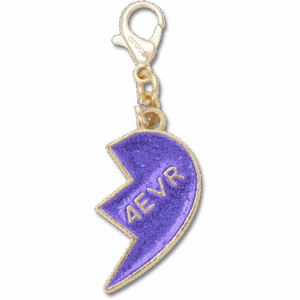 Crocs Purple Glitter BFF Charm Right