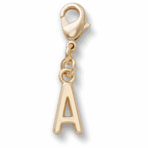 Crocs Gold Letter A Charm