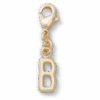 Crocs Gold Letter B Charm