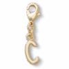 Crocs Gold Letter C Charm