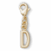 Crocs Gold Letter D Charm