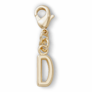 Crocs Gold Letter D Charm