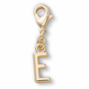 Crocs Gold Letter E Charm