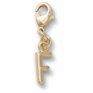 Crocs Gold Letter F Charm