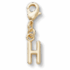 Crocs Gold Letter H Charm