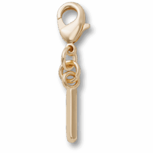 Crocs Gold Letter I Charm