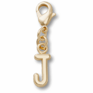 Crocs Gold Letter J Charm