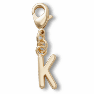 Crocs Gold Letter K Charm
