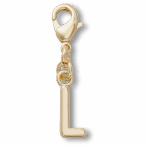 Crocs Gold Letter L Charm