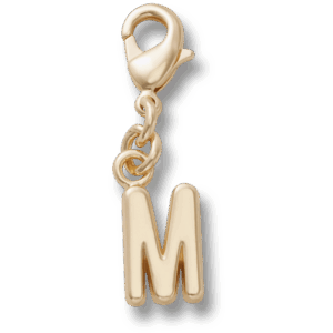 Crocs Gold Letter M Charm
