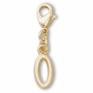 Crocs Gold Letter O Charm
