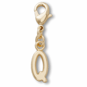 Crocs Gold Letter Q Charm