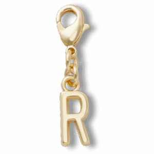 Crocs Gold Letter R Charm