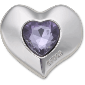 Crocs SilverandPurple SMT Gem Heart