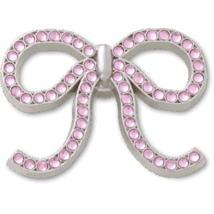 Crocs Pink Glittery Bow