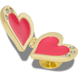 Crocs Gold Bubble Locket Heart
