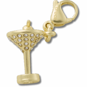 Crocs Gold Martini Charm