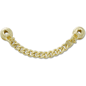 Crocs Gold Flat Curb Chain