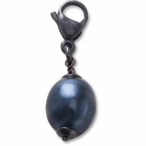 Crocs Silver Black SMT Pearl Charm