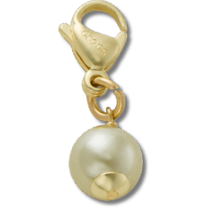 Crocs Gold and Green SMT Pearl Charm