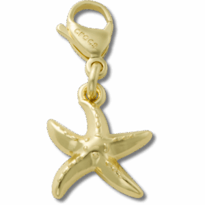Crocs Gold Starfish Charm